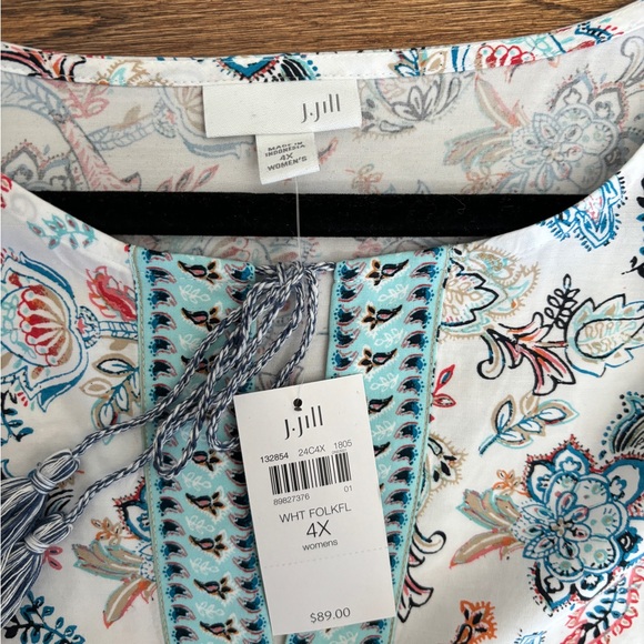 J.Jill 4XL Boho Blouse NWT - Picture 4 of 8
